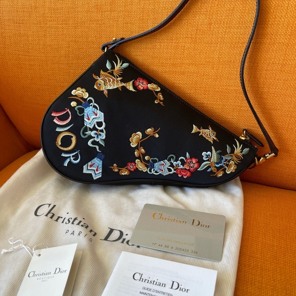 DIOR KOI SMALL SADDLE BAG - Picture 2 of 12